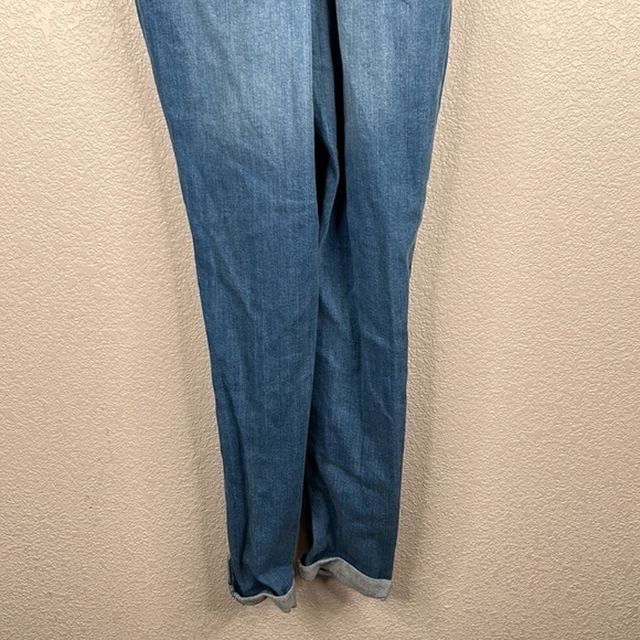 Dollhouse Denim 90's Y2K Distressed Cropped Overall Jeans Size 8/9 - Picture 7 of 9